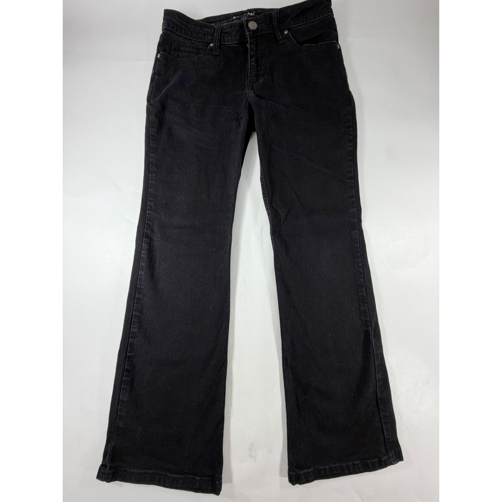 Wrangler Womens Bootcut Jeans Black Denim Mid Rise 5 Pocket Size 25x26